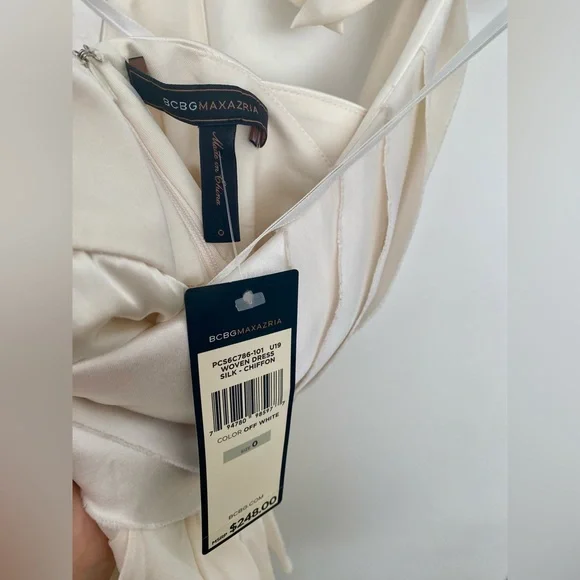 BCBGMAXAZRIA SILK-CHIFFON DRESS - Picture 3 of 4